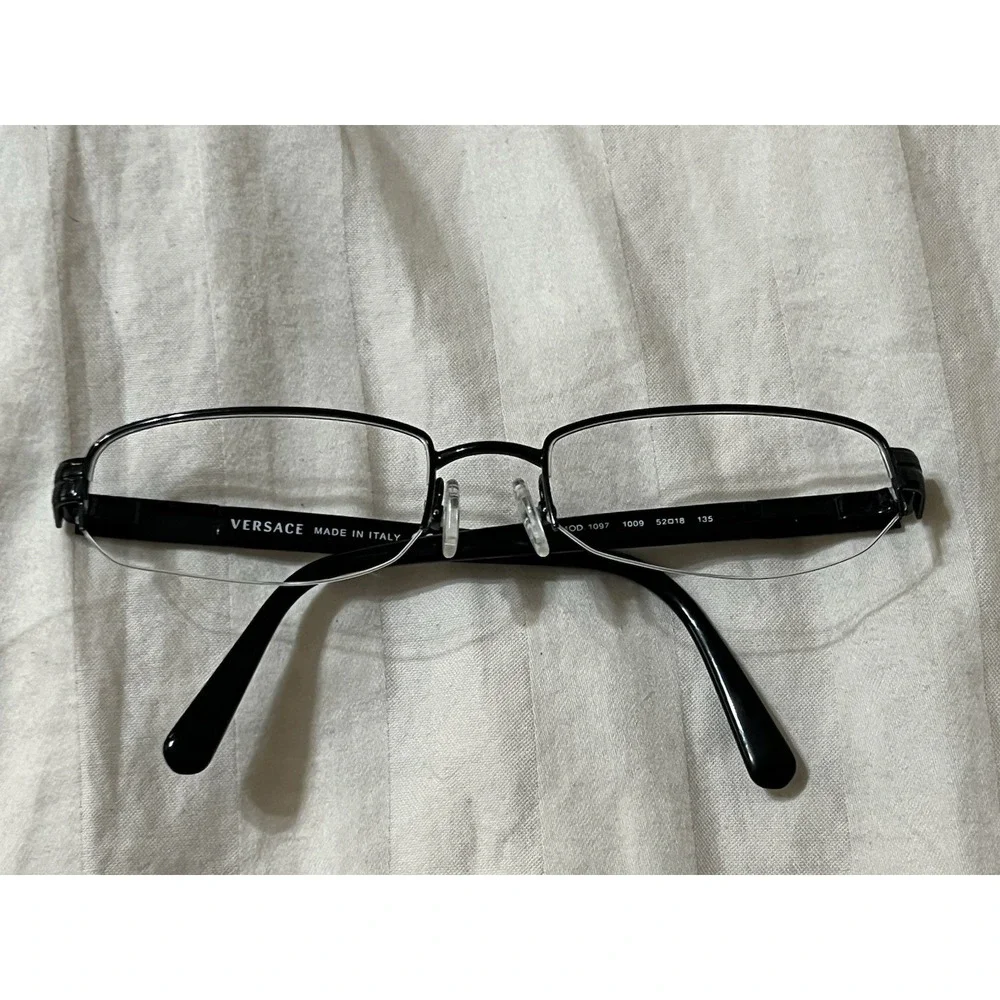 Vintage Retro VERSACE DESIGNER Eyeglasses Mod.1097 Frames Only 52-18-135 Black